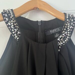 Elegant Black Halter Dress